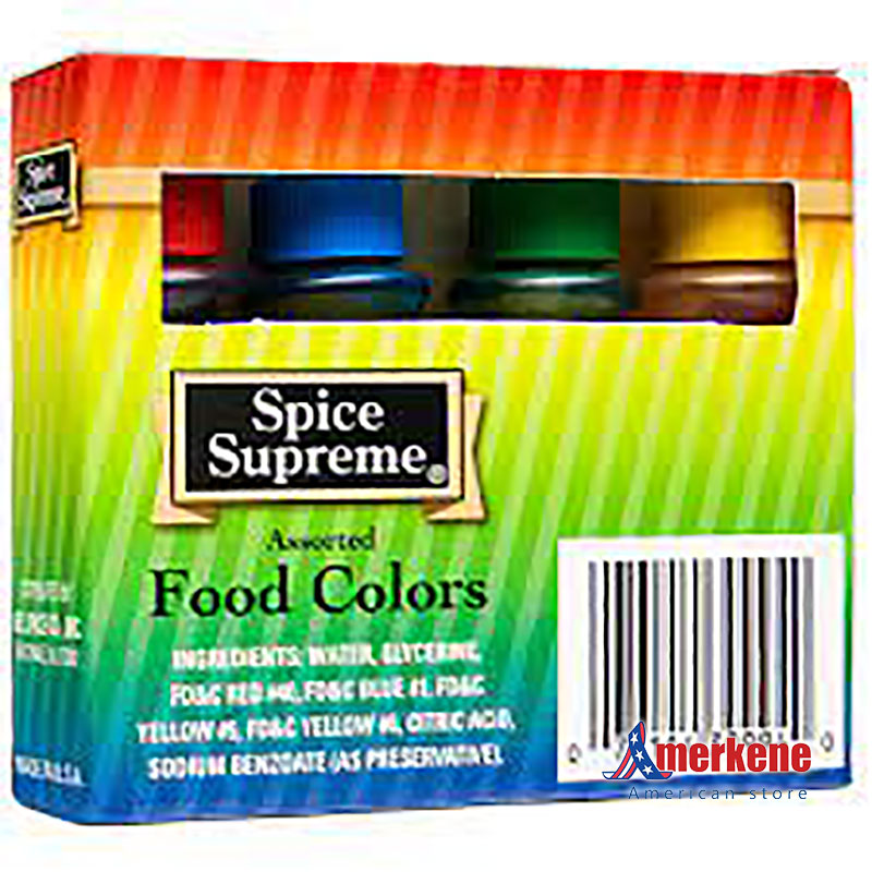 SPICE SUPREME FOOD COLORING ASSORTED 79182 44 American Products In Lebanon